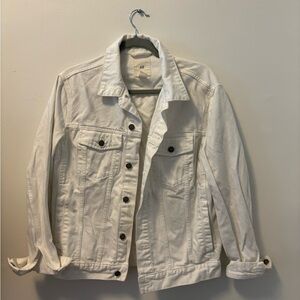 H&M white jeans jacket
